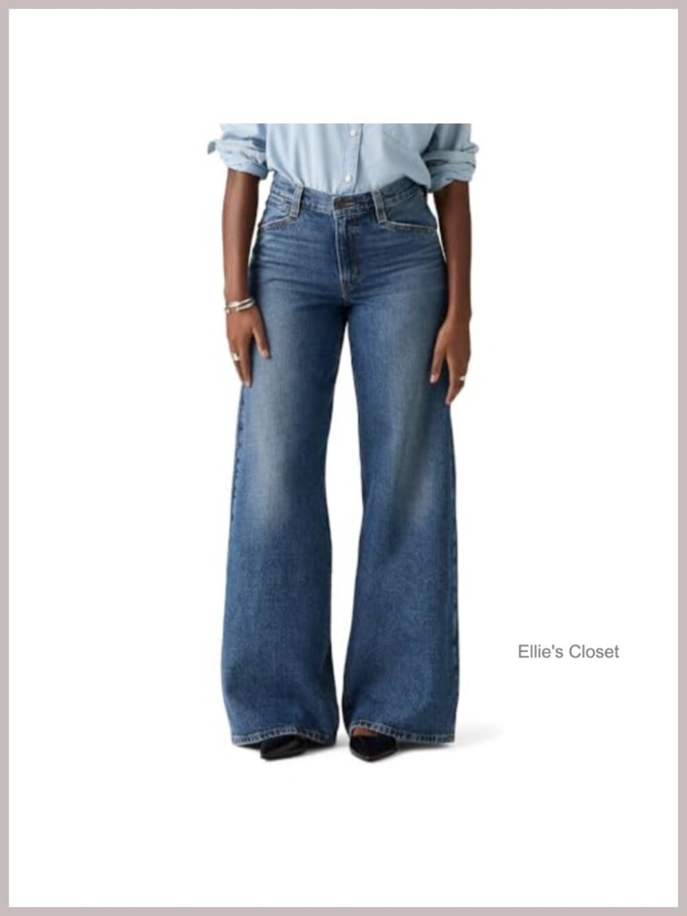 Levi's 94 Baggy Wide Leg Jeans Non-Stretch Mid Rise